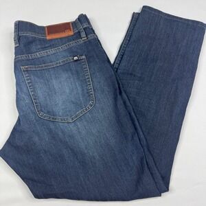 Travis Mathew Legacy Featherweight Jeans Mens 33‎ (Fit 34x29) Dark Wash Denim